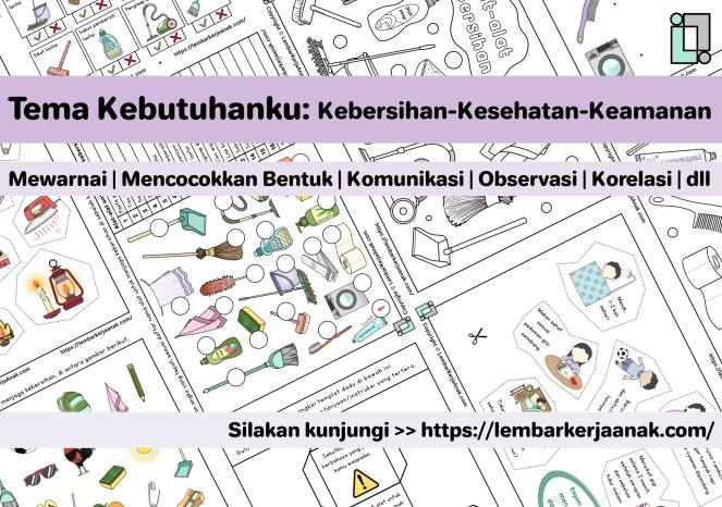 lembar kerja anak tk tema kebutuhanku Archives - Lembar Kerja Anak