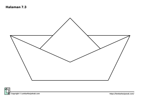 Lembar kerja worksheet anak tk sd puzzle geometri poligon