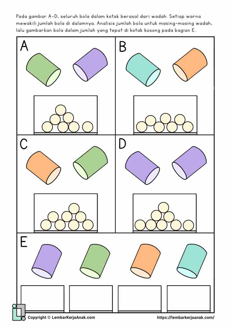Lembar kerja anak sd matematika aljabar gambar penjumlahan pengurangan