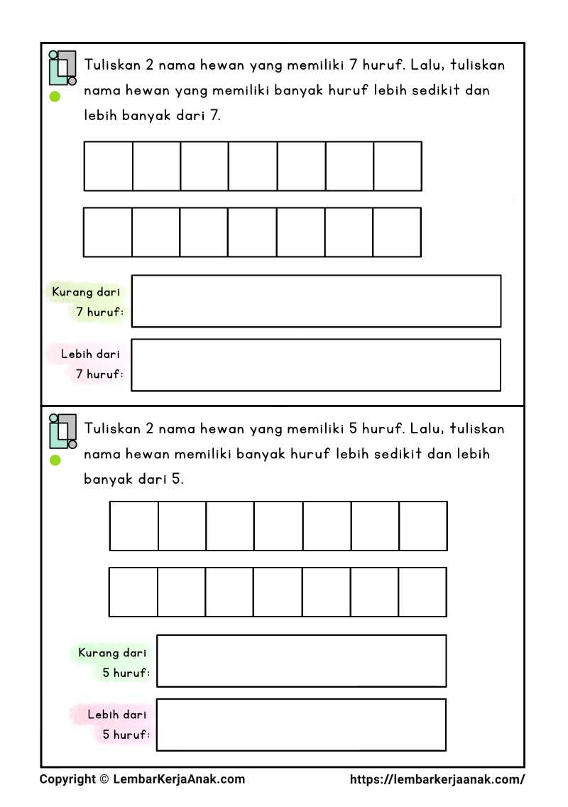 Lembar kerja anak tk sd soal terbuka matematika